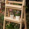 Vintiquewise Multi-Functional Wooden Shelf Plant Stand, Storage Rack and Bookcase for Indoor and Covered Outdoor Spaces QI004599 - alternate 2